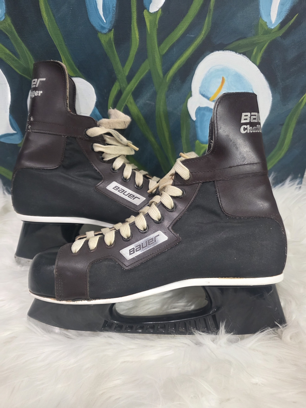 Bauer Men's Black & Brown Ice Hockey Skates